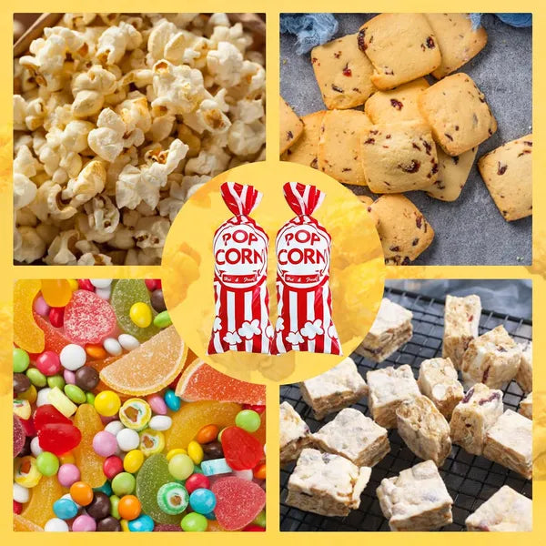 Sachets à Popcorn Réutilisables avec Attaches