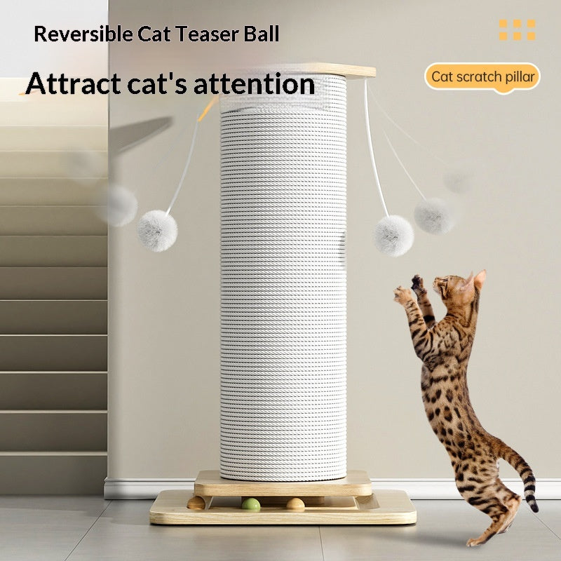Griffoir pour chat — Cat Scratch Post And Cat
