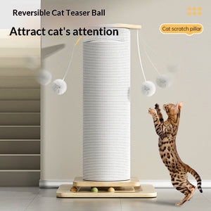 Griffoir pour chat — Cat Scratch Post And Cat