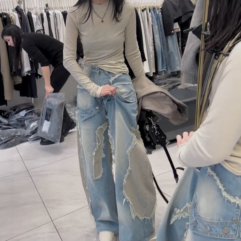 Jean large femme style américain - Casual & intemporel