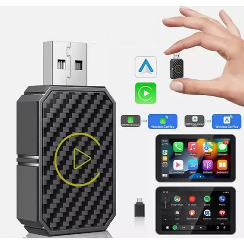 Adaptateur CarPlay sans fil et Android Auto USB dongle pour voiture