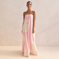 Robe Imprimée Épaules Dénudées Femme