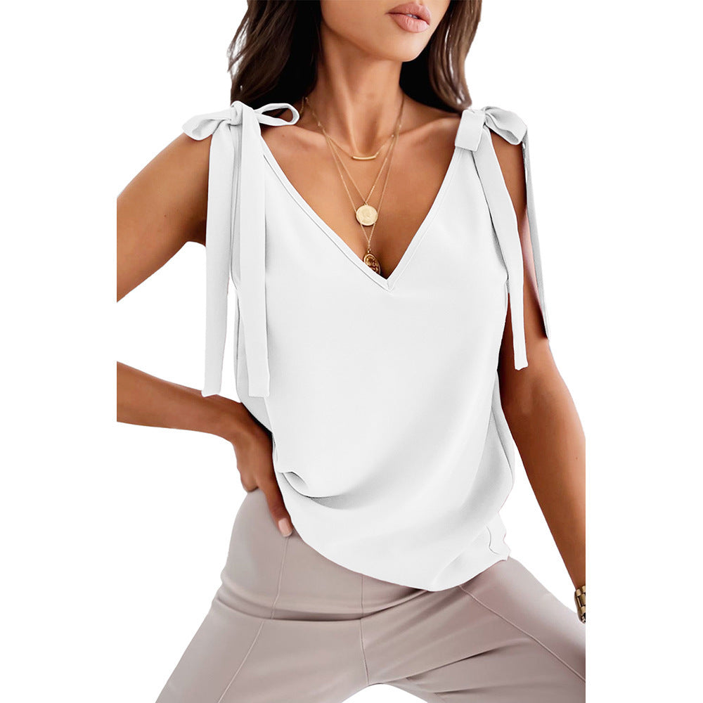 Camisole Noeuds Papillon - Top Été Léger Femme