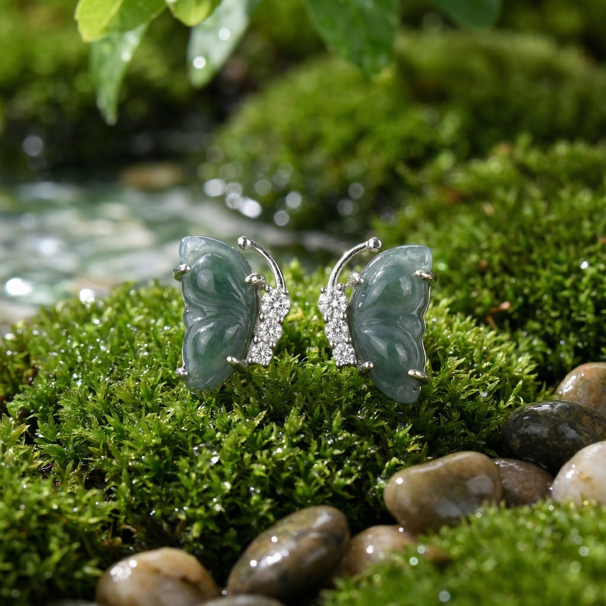Boucles d'Oreilles Argent 925 Aile Papillon