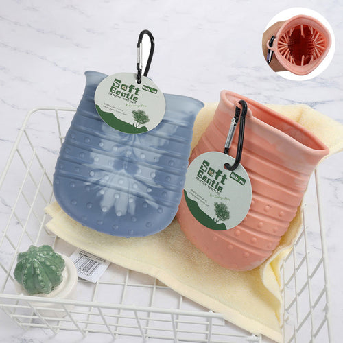 2 In 1 Dog Foot Washer Dog Paw Brush Cleaning Brush Feet Cleaner For Puppy Gr...