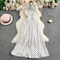 Robe Halter Pois Chic Style Français