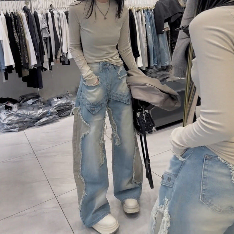 Jean large femme style américain - Casual & intemporel