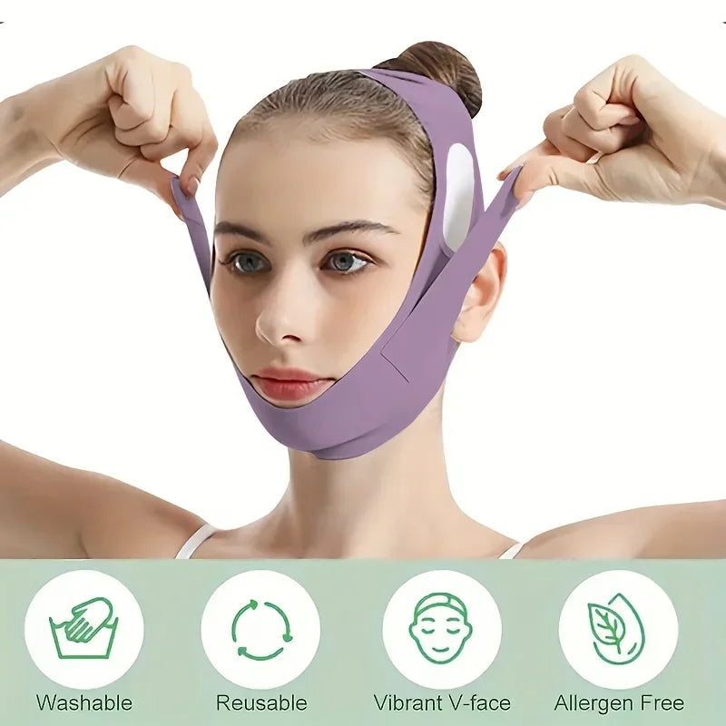 Bande Lifting Visage Nuit - Graphène Anti-Double Menton