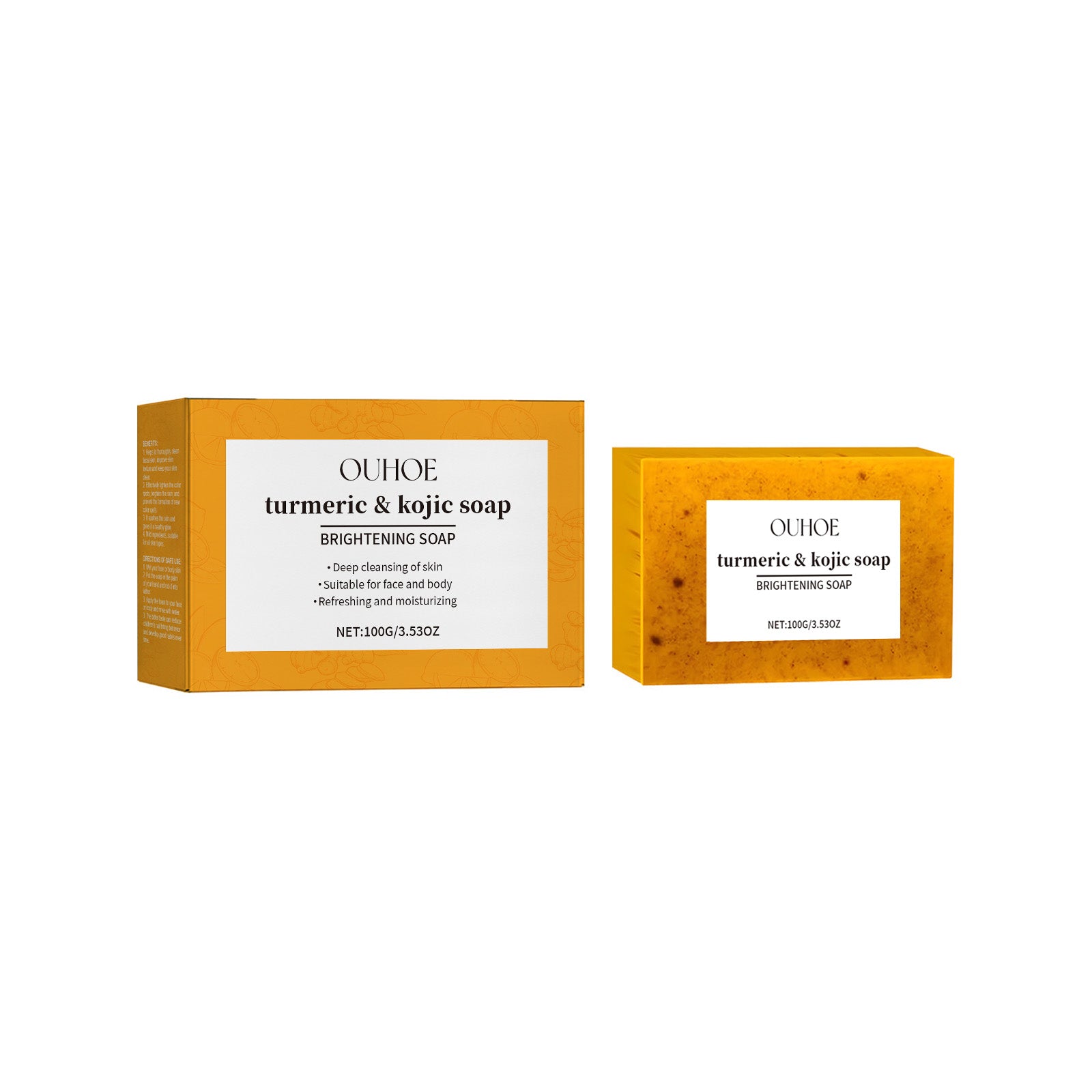 Savon Curcuma & Kojic - Nettoyage Doux & Hydratant