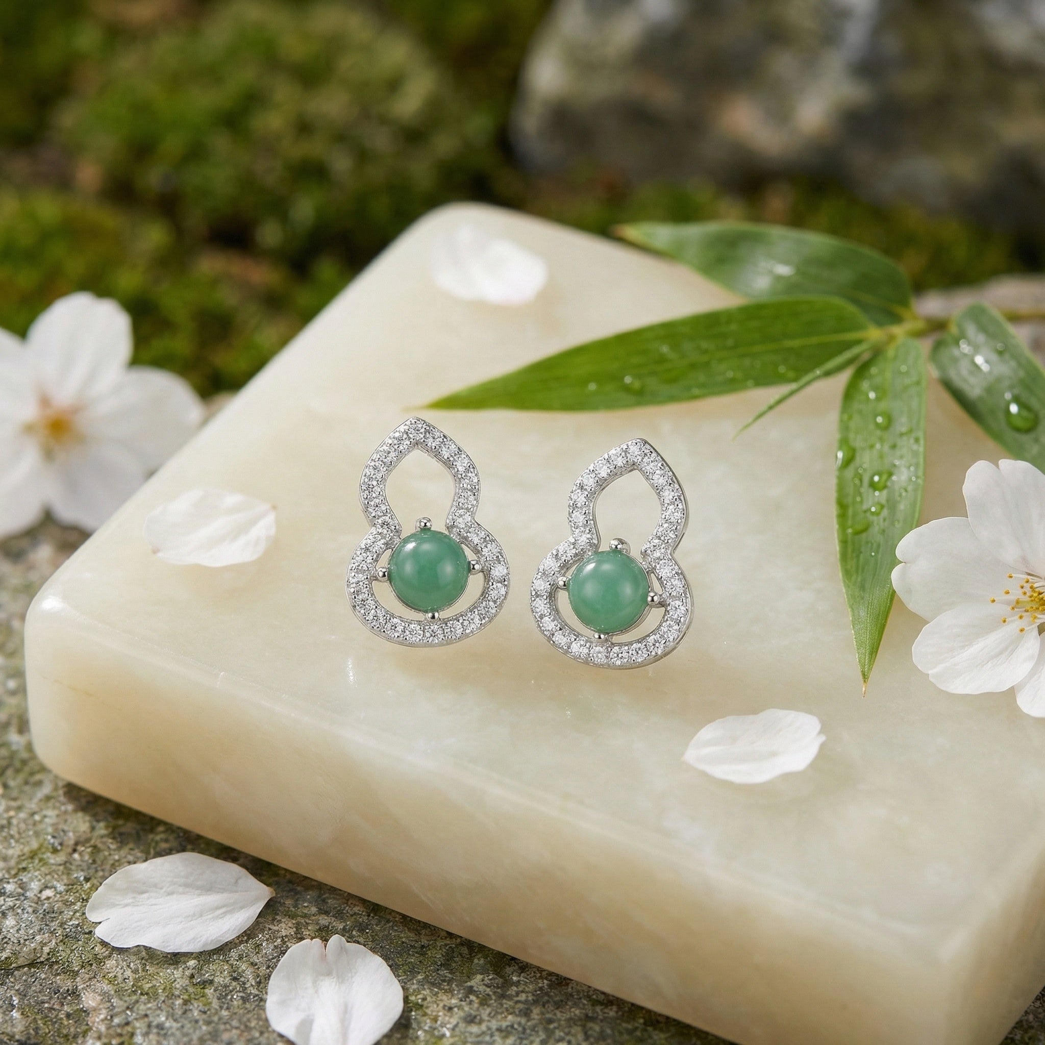 Boucles d'Oreilles Argent 925 Calebasse